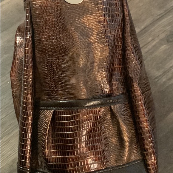 Miche Brown Faux Snakeskin Purse - Picture 4 of 9